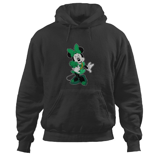 Disney Retro Shamrock Minnie Mouse St. Patricks Day Hoodies