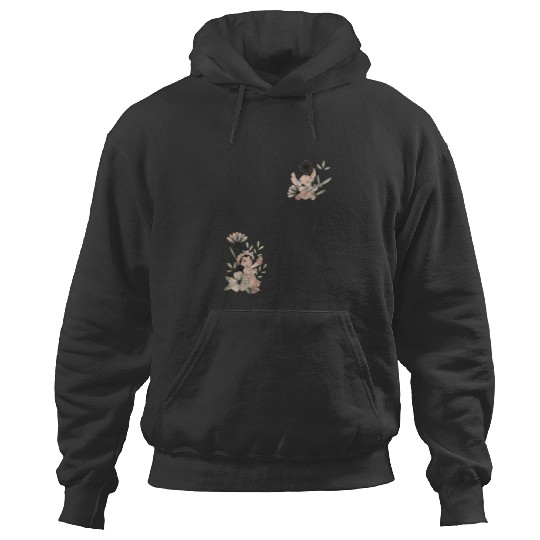 Disney Lilo Stitch Bohemian Flower Corners Hoodies