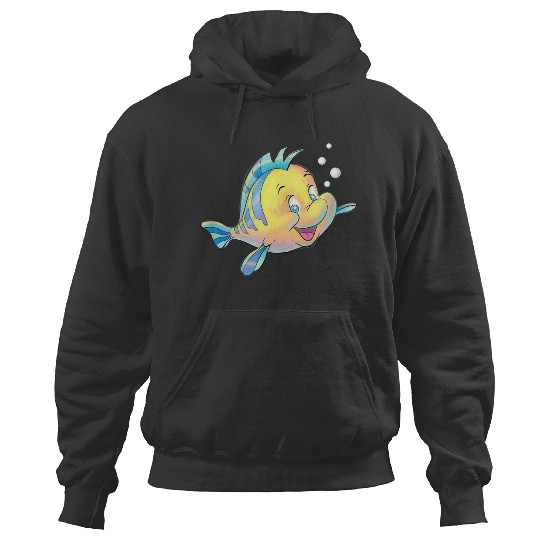Disneyss The Little Mermaid Flounder Bubbles Hoodies