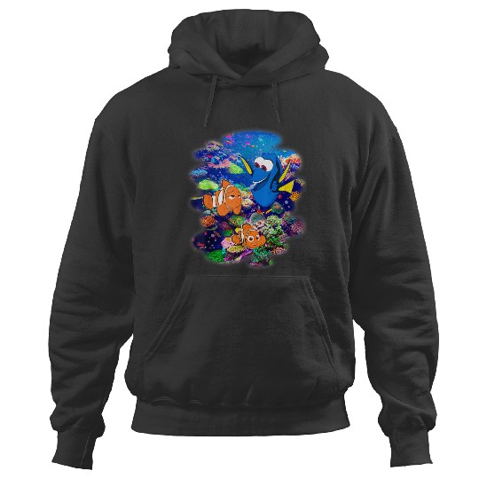 Disneyss Pixars Finding Dory Marlin Nemo Rainbow Reef Scene Hoodies