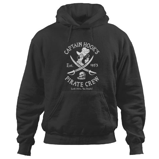 Womens Disney Peter Pan Captain Hook Pirate Crew Est 1953 Logo V-Neck T-Shirt Hoodies