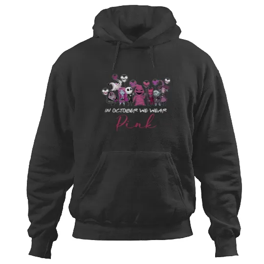 Disney Halloween Hoodies, In October We wear Pink, Oogie Boogie 2022
