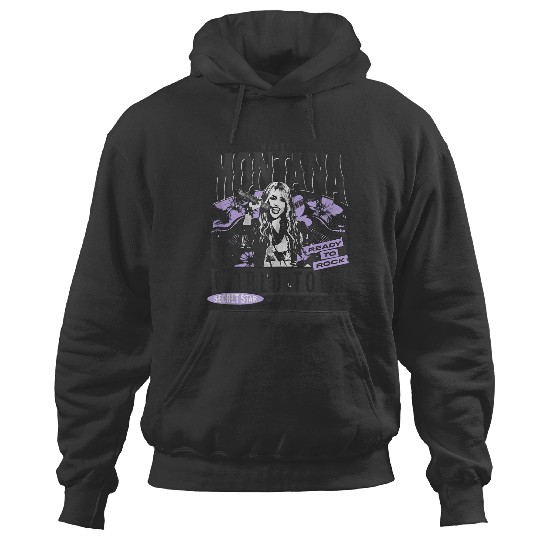 Disneyss Hannah Montana World Tour Ready To Rock Chest Poster Hoodies