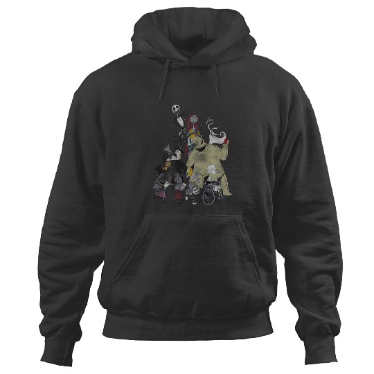 Discover Disney Nightmare Before Christmas Group Shot Front Back Hoodies