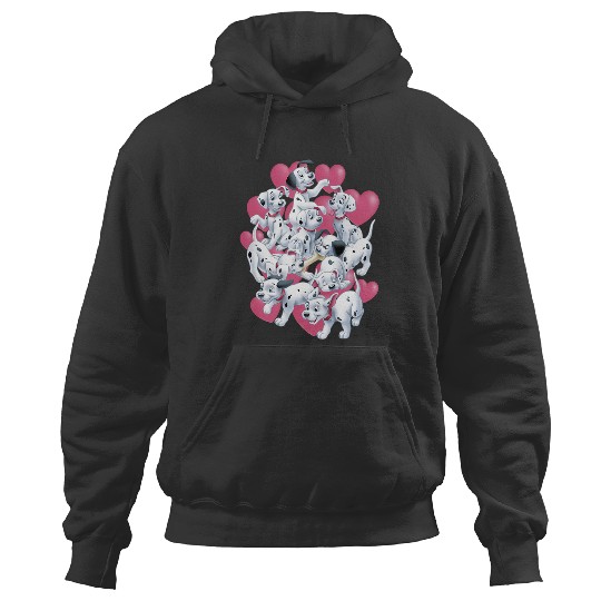 Discover Disney 101 Dalmatians Valentines Day Puppies Hearts Hoodies