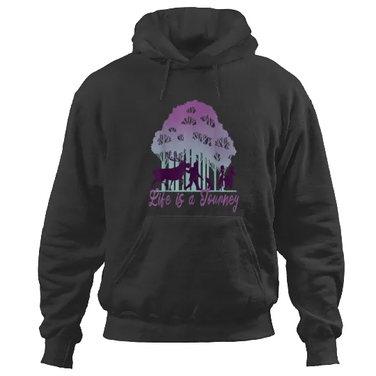 Discover Disneyss Frozen 2 Life Is A Journey Forest Silhouette Text Hoodies
