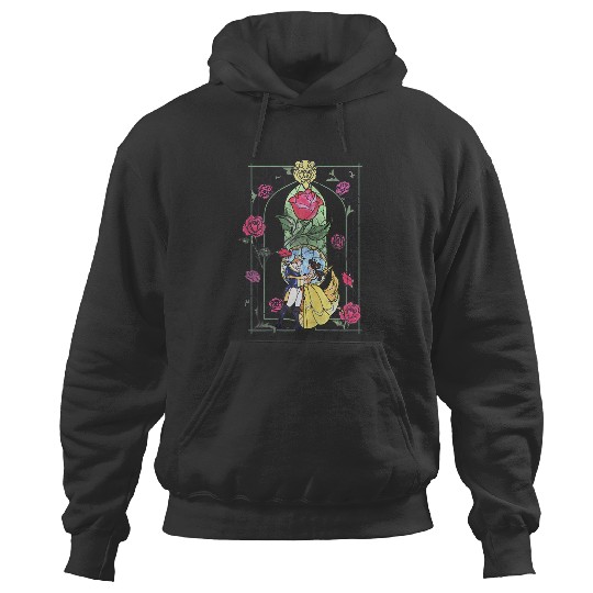 Discover Disneyss Beauty And The Beast Stained Glass Graphic Hoodies