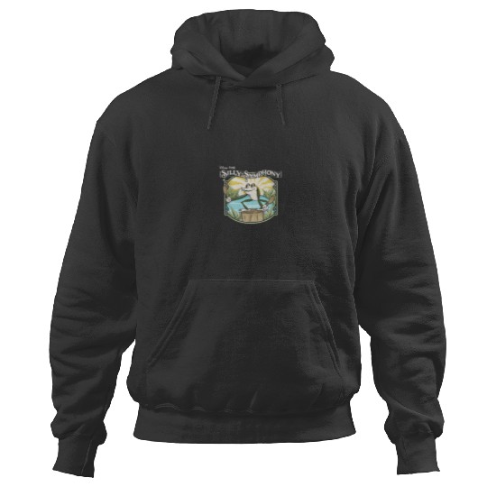 Disneyss Silly Symphonies Springs Frog Pond Vintages Chest Logo Hoodies