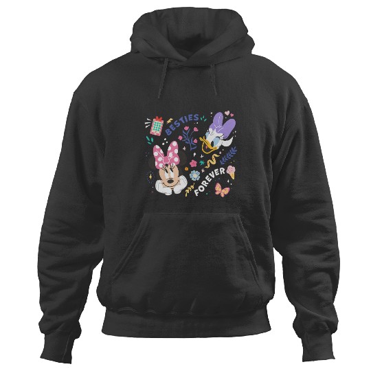 Discover Disney Mickey And Friends Minnie & Daisy Besties Forever Hoodies