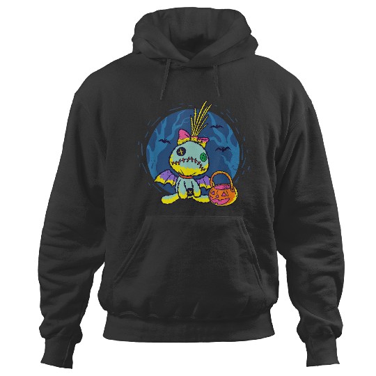 Discover Disney Lilo Stitch Scrump Doll In Bat Costume Halloween 2024 Hoodies