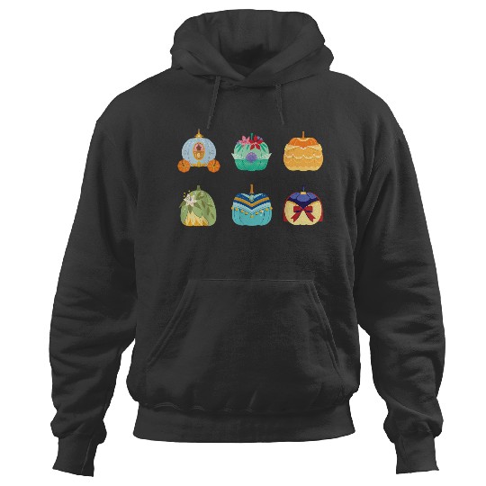 Discover Disney Princess Pumpkins Fall Autumn Six Pumpkin Princesses Hoodies
