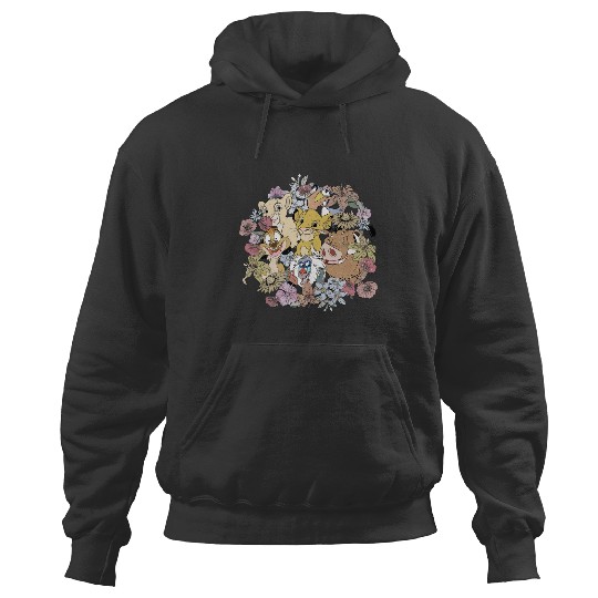 Vintage Floral Lion King, Timon and Pumbaa Hoodies, Floral Disney Hoodies