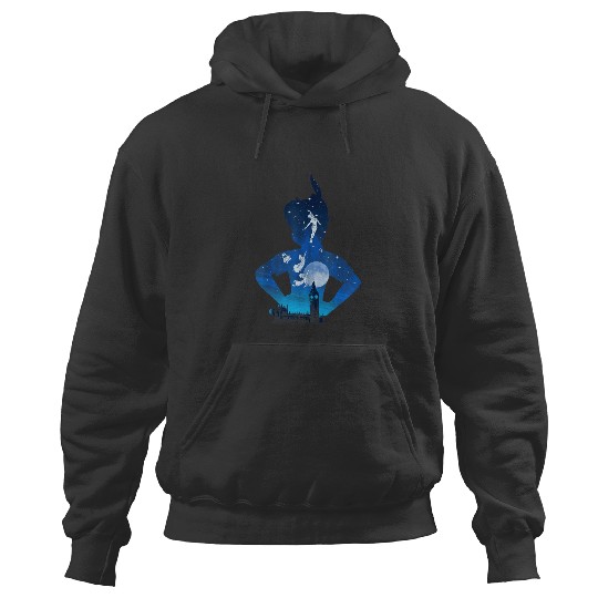 Disney Peter Pan Midnight London Flight Silhouet Hoodies