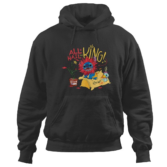 Discover Disneyss 100 Stitch In Costume The Lion King All Hail The King Hoodies