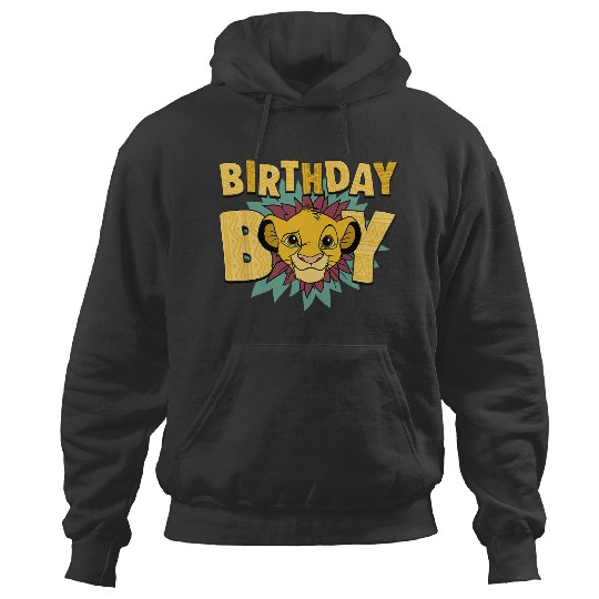 Discover Disney The Lion King Birthday Boy Simba Big Face Chest Logo Hoodies