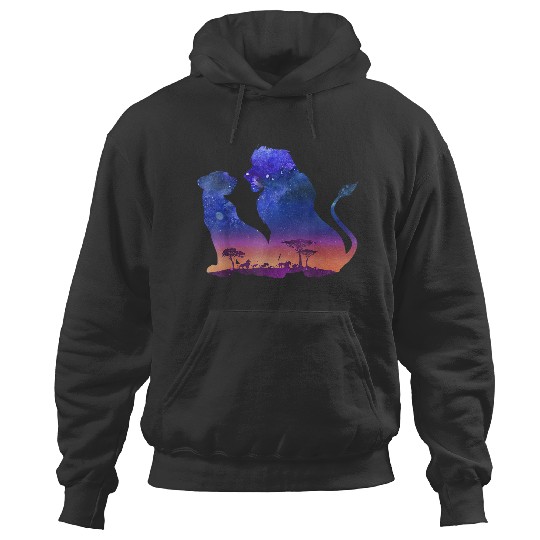 Discover Disneyss The Lion King Simba And Nala Silhouette Fill Hoodies