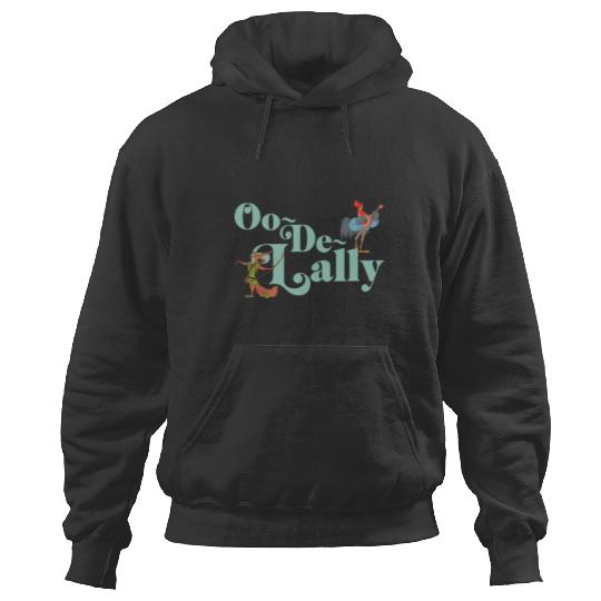 Disney Robin Hood Oo-De-Lally Iconic Quote Chest Text Logo Hoodies