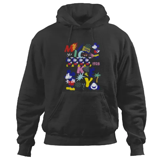 Disney Mickey Mouse Vintages Never Bored Hoodies