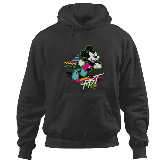 Discover Disney Mickey Mouse Impossibly Fast 90s Retro Hoodies