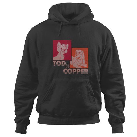 Disney The Fox and the Hounds Tod Copper Retro Hoodies