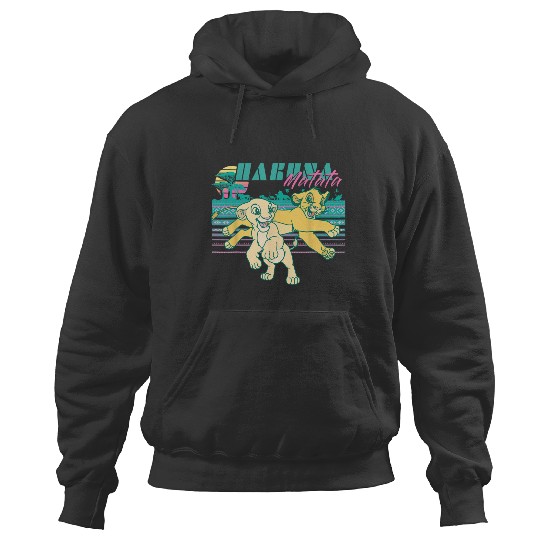 Discover Disney Lion King Retro Simba & Nala 90s Hakuna Matata Hoodies