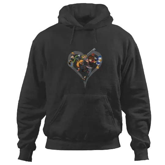 Disney Kingdom Hearts Sora Donald Goofy Action P Hoodies