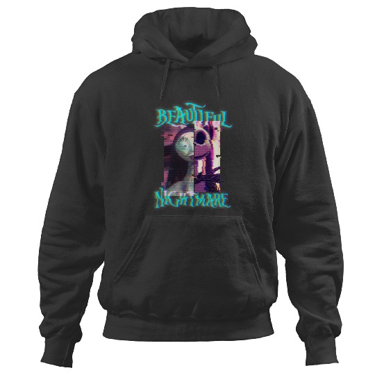 Disney The Nightmare Before Christmas Jack And Sally Glitch Hoodies