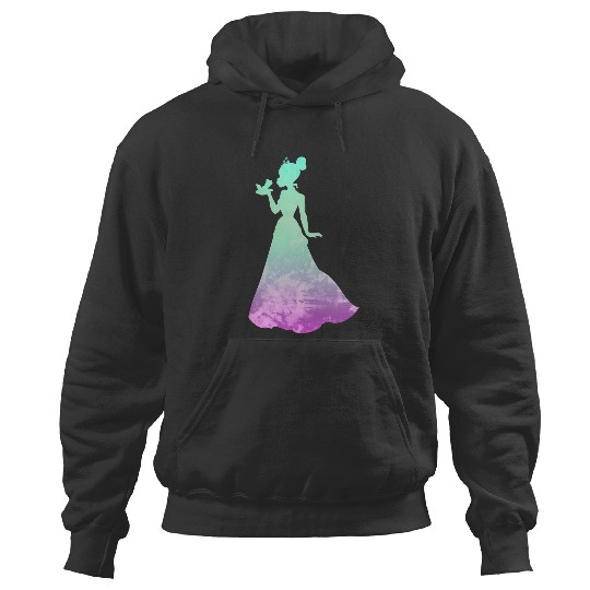 Disney Princess Tiana Silhouette Pretty Tie Dye Hoodies
