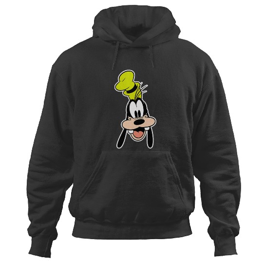 Disney Mickey And Friends Goofy Face Small Pocket Logo Hoodies