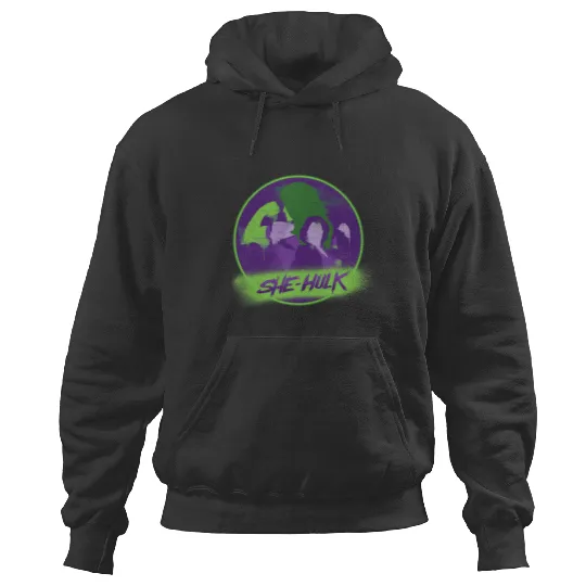 Marvel Studios She-Hulk Disney Plus Spray Paint Hoodies