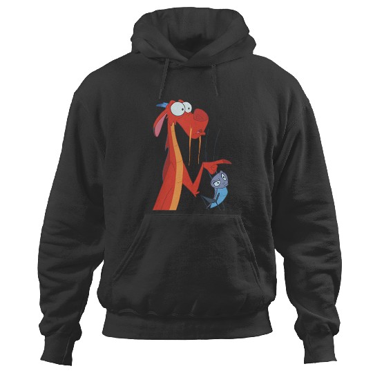 Disneyss Mulan Mushu Cricket Pocket Hoodies