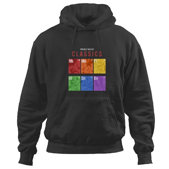Discover Disney Mickey And Friends Rainbow Periodic Table Hoodies