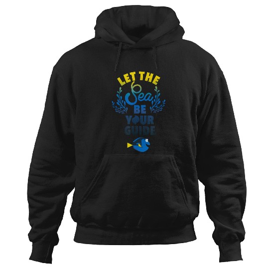 Disneyss Pixars Finding Dory Let The Sea Be Your Guide Logo Hoodies