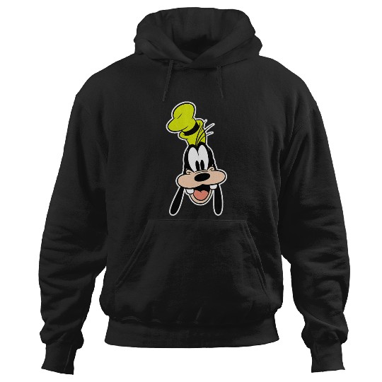 Disney Mickey And Friends Goofy Face Small Pocket Logo Hoodies