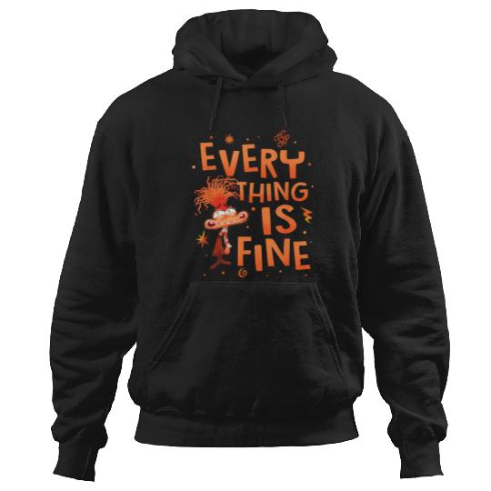 Disney Inside Out 2 Everything Is Fine Anxiety Logo T-Shirt Hoodies