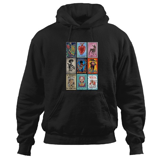 Disney pixars Coco Epic Loteria Cards Big Chest Logo Hoodies
