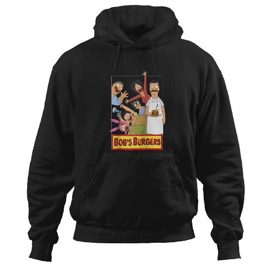 Bob's Burgers Family Shot & Teddy Logo Raglan Baseball Tee Hoodies