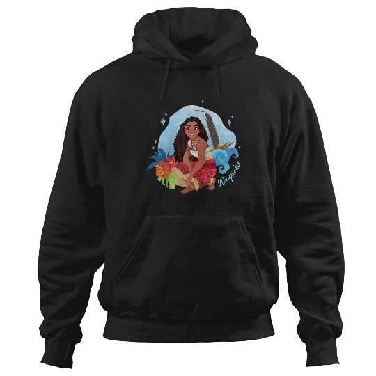 Disney Moana 2 Island Art Wayfinder Moana Raglan Baseball Tee Hoodies