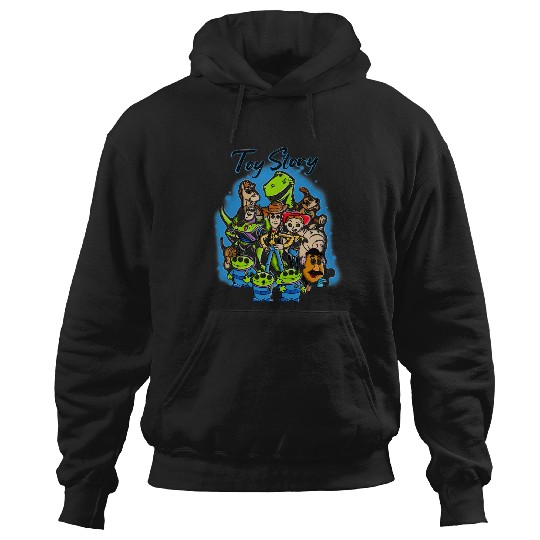 Disney Pixar Toy Story Airbrush  Style Group Poster Hoodies