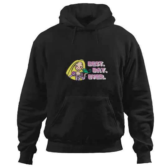Disney Tangled Rapunzel Pascal Drawing Best Day Ever Logo Hoodies
