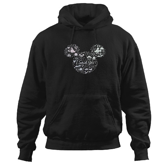 Disney I Said Yes Engagement Proposal Mickey Hea Hoodies