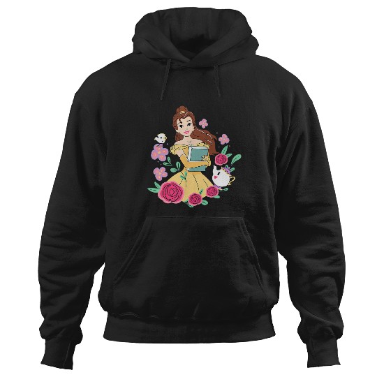 Disney Beauty and the Beast Belle & Book Fall Floral Roses Hoodies