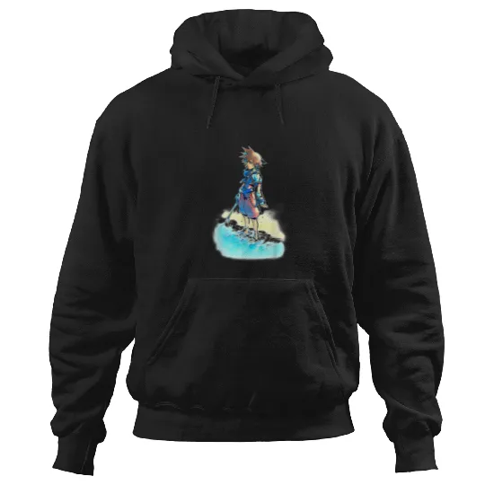 Disney Kingdom Hearts Sora Beach Sketch Hoodies