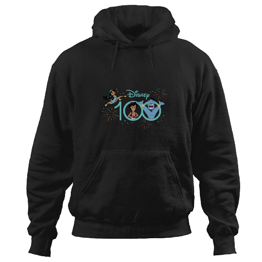 Disney 100 Anniversary Aladdin Jasmine Genie D100 Hoodies