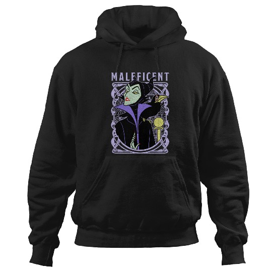 Disney Sleeping Beauty Maleficent Old School Poster Merry Christmas 2024 Hoodies