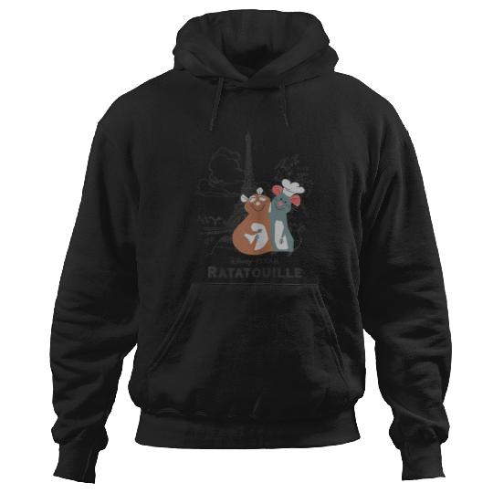 Disney Pixar Ratatouille Remy Emile Cute Hug Paris Shot Hoodies