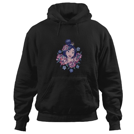 Disney Mulan Floral Portrait  Graphic TShirt Hoodies