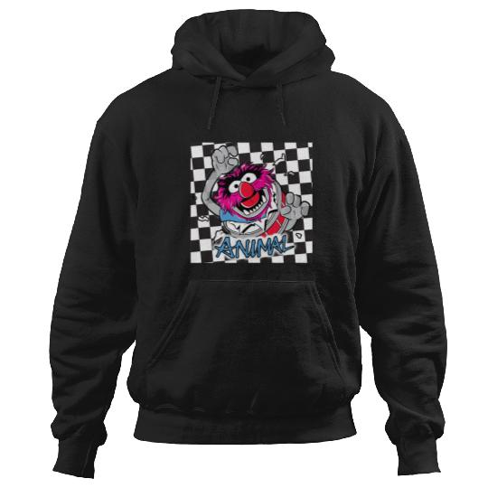 Disney The Muppets Rockstar Animal Checkerboard Portrait Hoodies