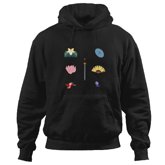 Samurai Warrior  : Disney Mulan Anime Mushu, Mulan and Mushu Hoodies
