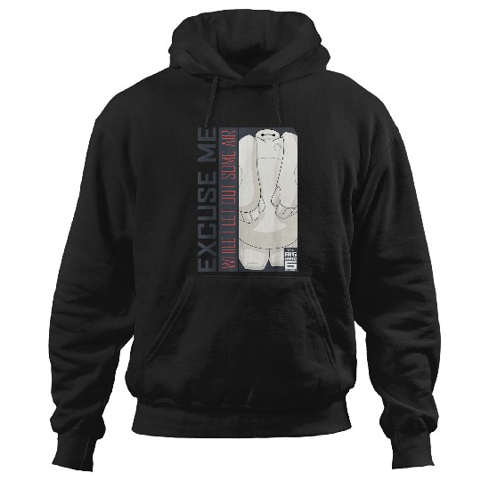 Disney Big Hero 6 TV Series Baymax Excuse Me Graphic Hoodies